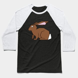 Angled rabbit - brown Baseball T-Shirt